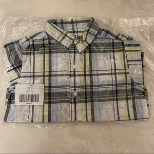 Janie and Jack long sleeve plaid shirt